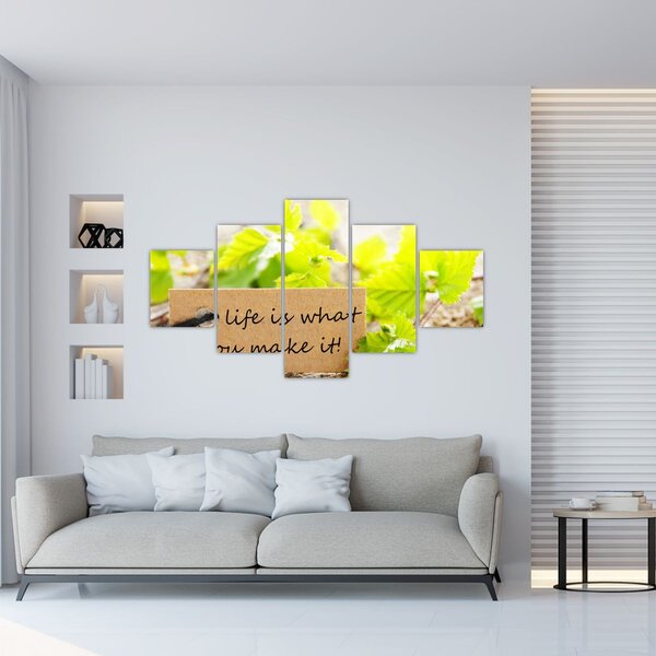 Obraz - Cytat (125x70 cm)