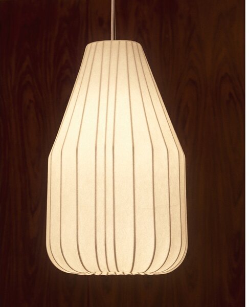Biała lampa sufitowa z tekstylnym kloszem ø 30 cm Somar – Kave Home