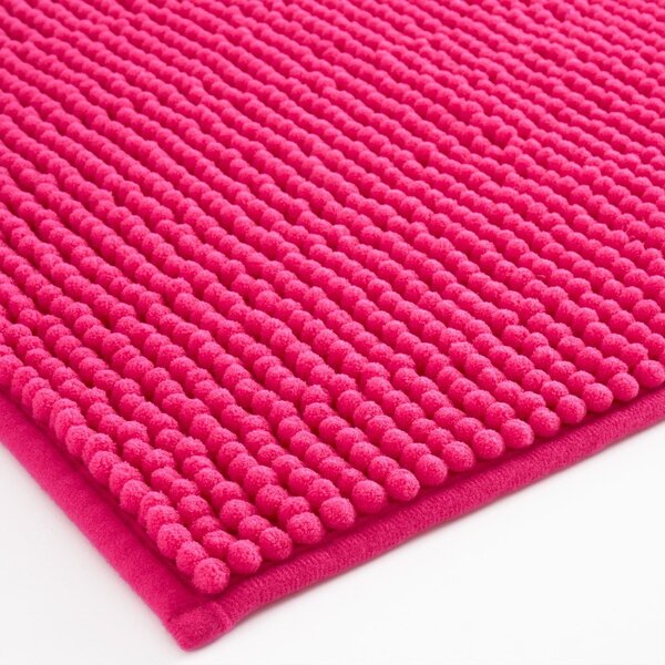 Ciemnoróżowy dywanik łazienkowy 50x80 cm Bobble – Catherine Lansfield