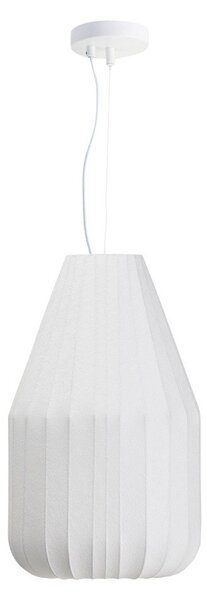 Biała lampa sufitowa z tekstylnym kloszem ø 30 cm Somar – Kave Home