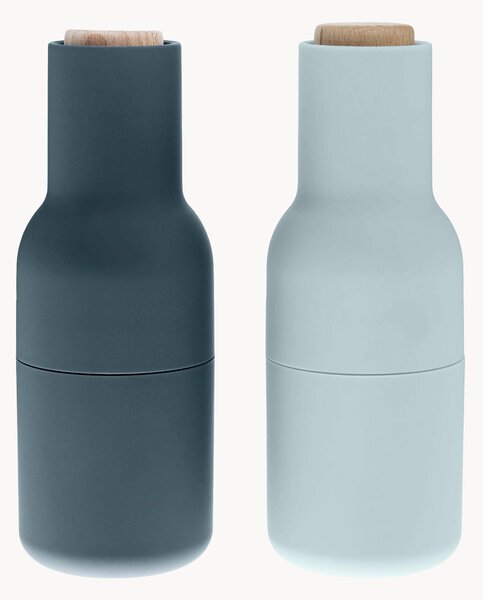 Komplet młynków do soli i pieprzu z pokrywką z drewna bukowego Bottle Grinder, 2 elem