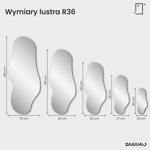 Lustro brązowe Pure R36