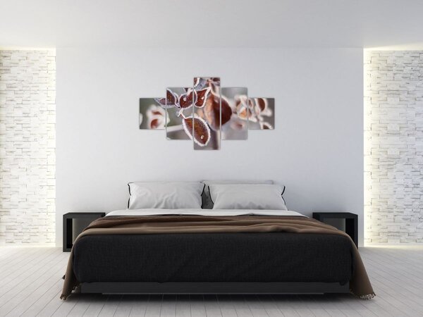 Obraz - Szczegół liści (125x70 cm)