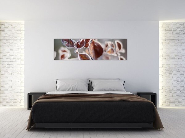Obraz - Szczegół liści (170x50 cm)