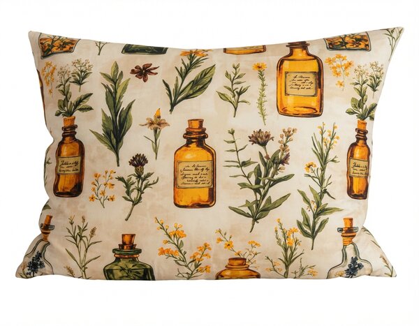 Poszewka na poduszkę z mikrofibry APOTHECARY 70x90 cm, kremowy