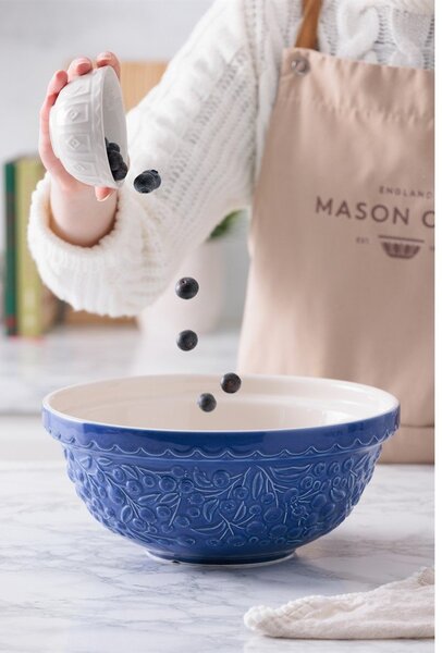 Niebieska kamionkowa misa ø 26 cm Fruits Blueberry – Mason Cash