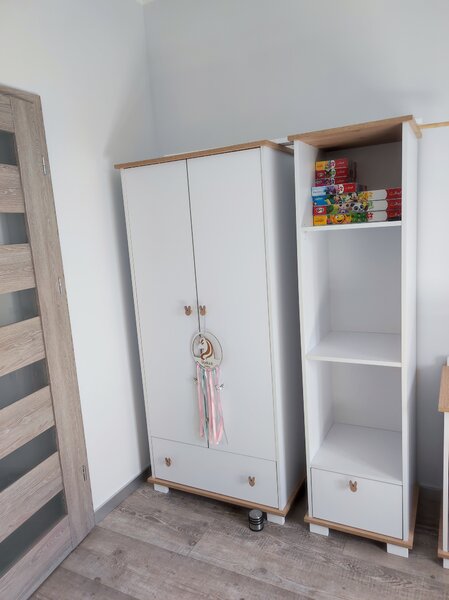Zestaw mebli dziecięcych KRÓLICZEK 3 el. - Wybór koloru - Komoda, Szafa, Regał