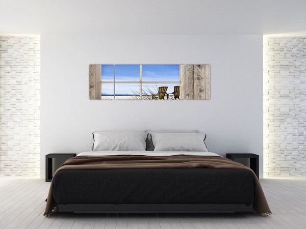 Obraz - Widok z okna (170x50 cm)