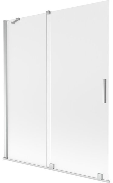 Mexen Velar parawan nawannowy 2-skrzydłowy rozsuwany 140 x 150 cm, szron, chrom - 896-140-000-31-01
