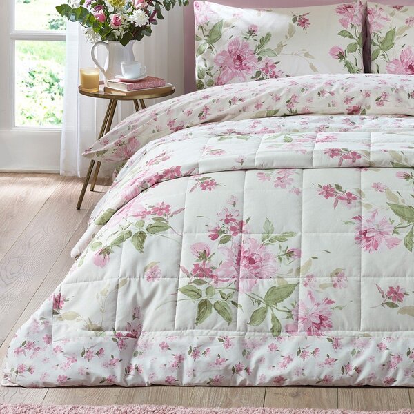 Narzuta pikowana 220x230 cm Avebury Floral – Catherine Lansfield