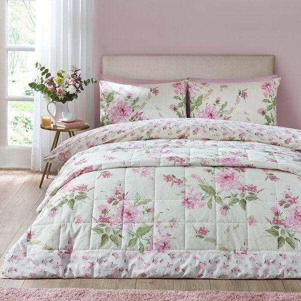 Narzuta pikowana 220x230 cm Avebury Floral – Catherine Lansfield