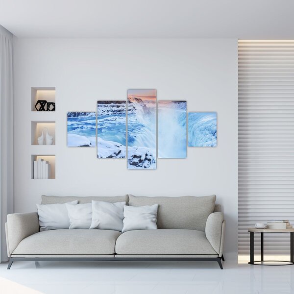 Obraz - Chłodne wodospady (125x70 cm)