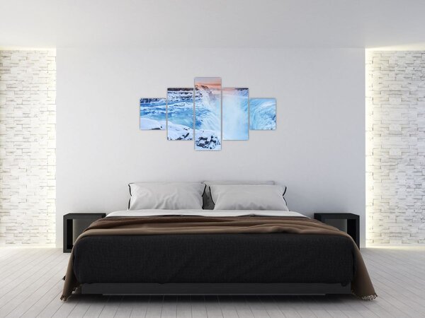 Obraz - Chłodne wodospady (125x70 cm)