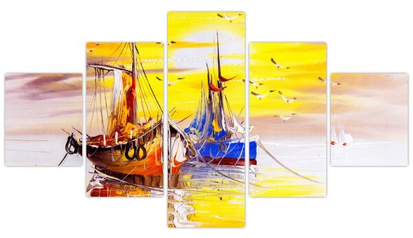 Obraz - Obraz statku (125x70 cm)