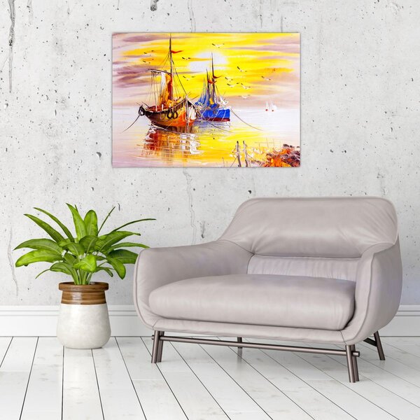 Obraz - Obraz statku (70x50 cm)