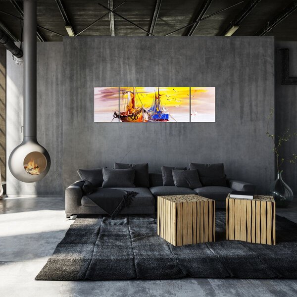 Obraz - Obraz statku (170x50 cm)