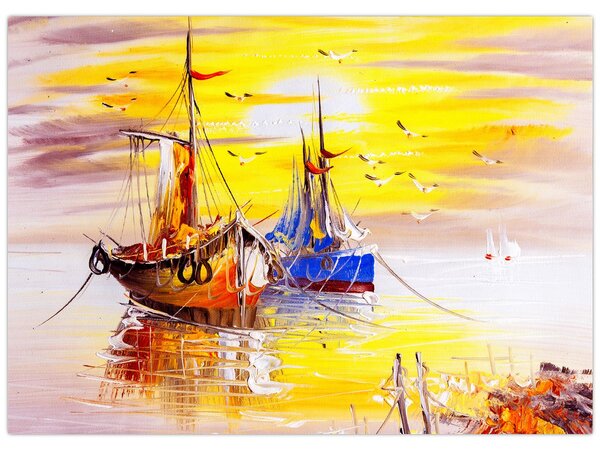 Obraz - Obraz statku (70x50 cm)