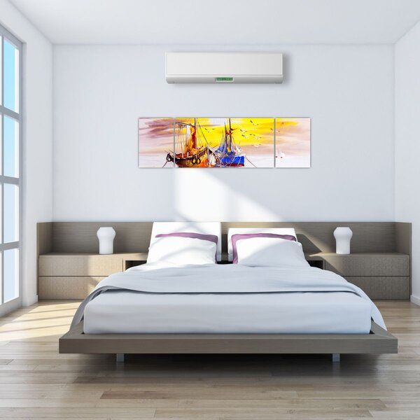 Obraz - Obraz statku (170x50 cm)