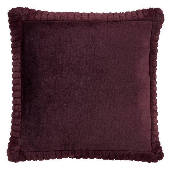Poduszka dekoracyjna z mikropluszu 55x55 cm Velvet and Faux Fur – Catherine Lansfield