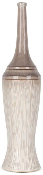 Wazon EUROFIRANY Rosina 18 x 76 cm Kremowy