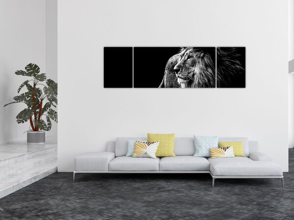 Obraz - Lew (170x50 cm)