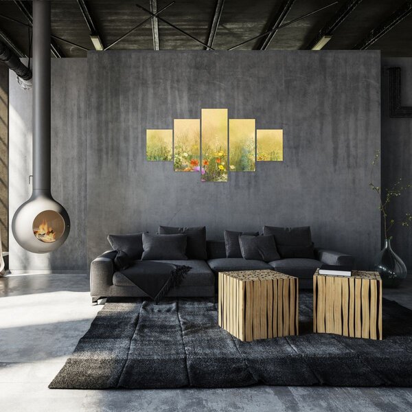 Obraz - Malowana łąka (125x70 cm)