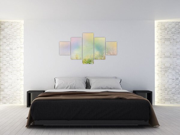 Obraz - Malowana łąka 2 (125x70 cm)