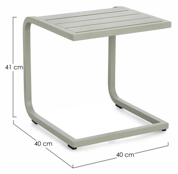 Aluminiowy stolik ogrodowy 40x40 cm Taylor – Bizzotto