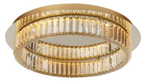 Złota lampa sufitowa Bauta S ze szklanymi elementami
