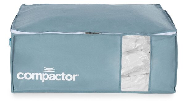 Plastikowy pojemnik próżniowy do przechowywania ubrań 65x45x27 cm Blue Edition – Compactor