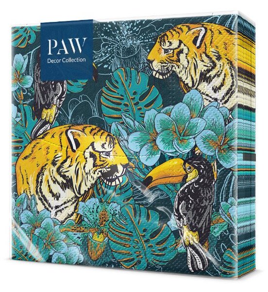 Serwetki papierowe PAW 33x33 cm dekoracyjne stołowe na przyjęcie 20 szt