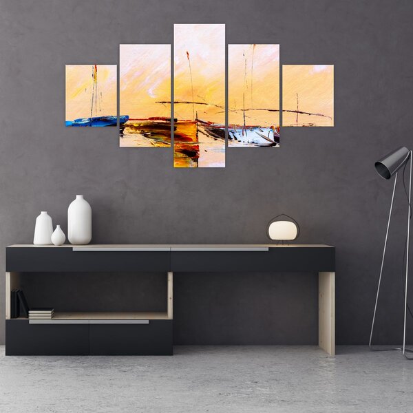 Obraz - Obraz statku (125x70 cm)
