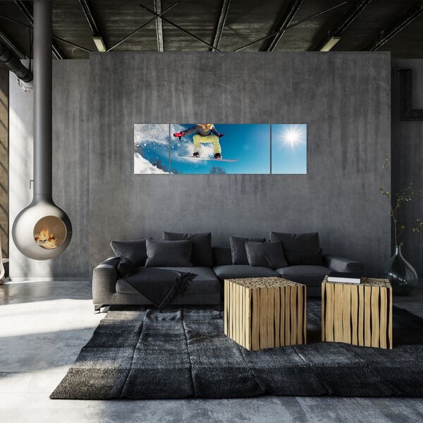 Obraz - Snowboardzista (170x50 cm)