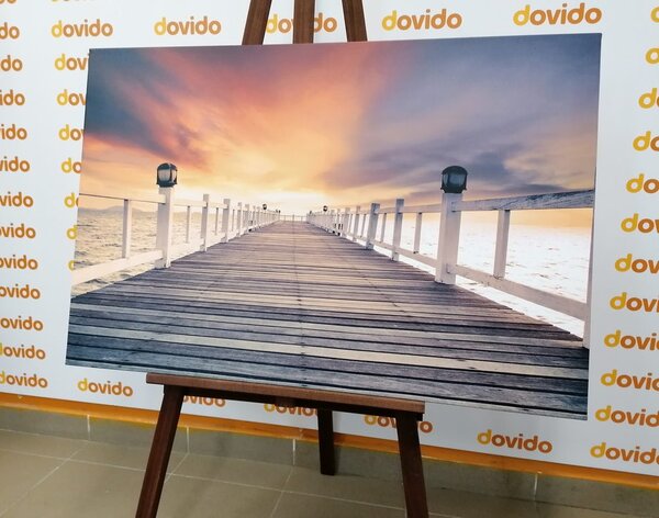 Obraz drewniana promenada