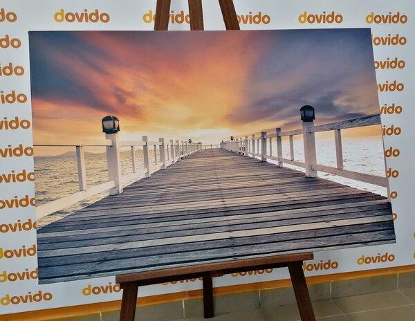 Obraz drewniana promenada