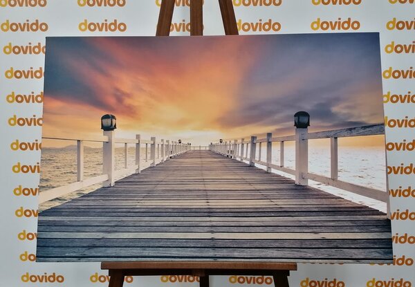 Obraz drewniana promenada