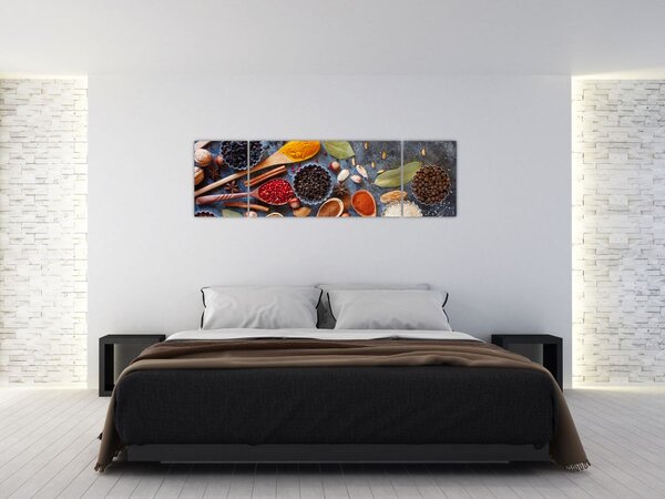 Obraz - Przyprawy (170x50 cm)