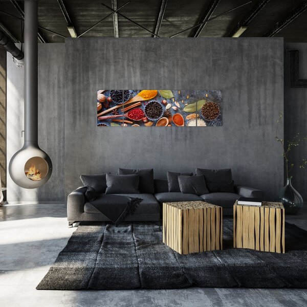 Obraz - Przyprawy (170x50 cm)