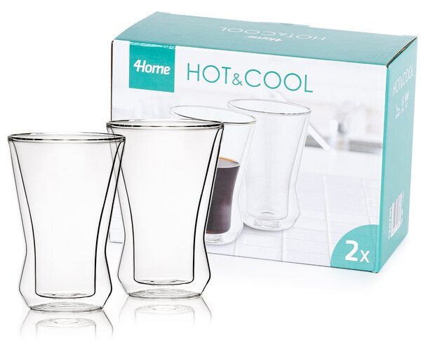 4Home Szklanka termiczna Long drink Hot&Cool 280 ml, 2 szt