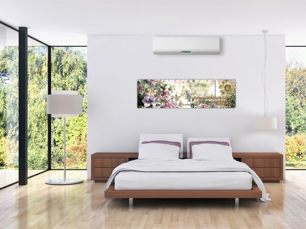 Obraz - Designerskie kwiaty (170x50 cm)