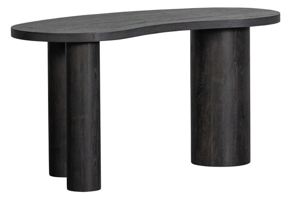 Ciemnobrązowa konsola w dekorze sosny 70x150 cm Maan – WOOOD