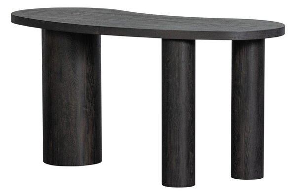 Ciemnobrązowa konsola w dekorze sosny 70x150 cm Maan – WOOOD