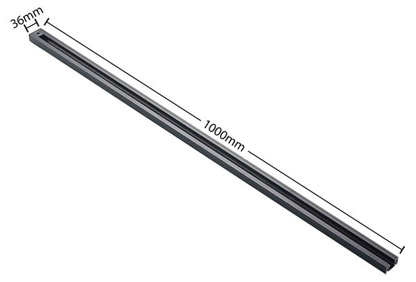 System szynowy Lindby Linaro, GU10, 4-punktowa, czarna, Ø 9 cm Linaro Lindby, możliwość ściemniania, czarny, przedpokój, metal, nowoczesny