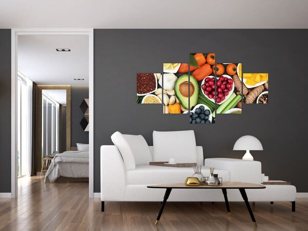 Obraz - Zdrowa żywność (125x70 cm)