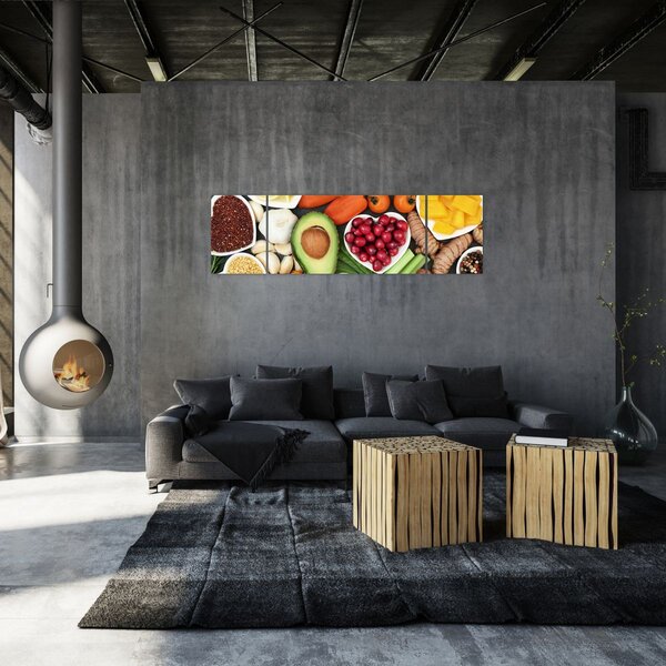Obraz - Zdrowa żywność (170x50 cm)