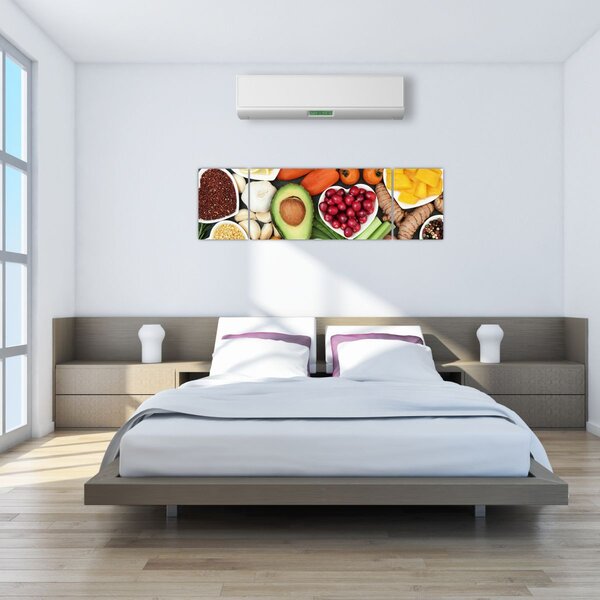 Obraz - Zdrowa żywność (170x50 cm)