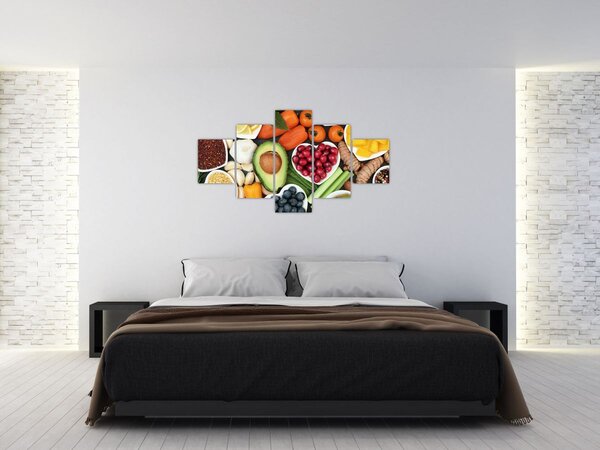 Obraz - Zdrowa żywność (125x70 cm)