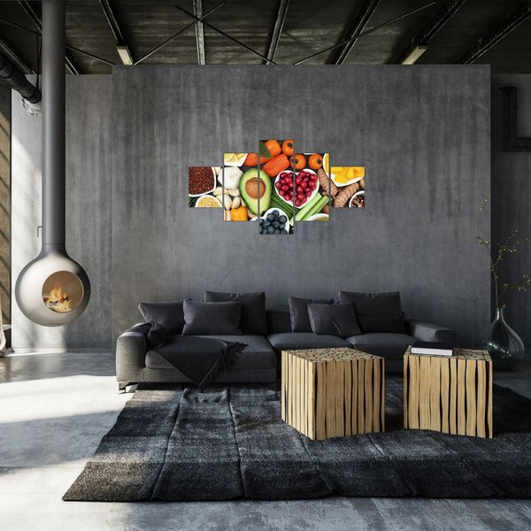 Obraz - Zdrowa żywność (125x70 cm)