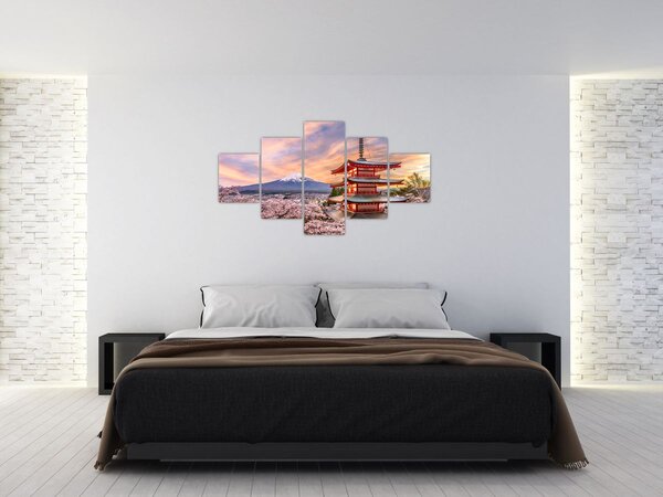 Obraz - Fudżi, Japonia (125x70 cm)