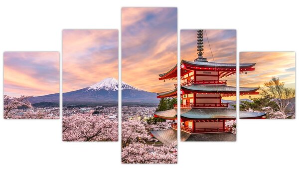 Obraz - Fudżi, Japonia (125x70 cm)